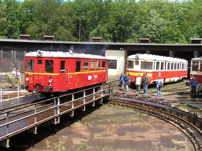 Setkání motorových vozů v Železničním muzeu ČD