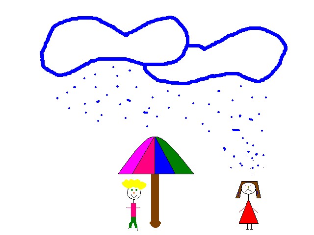 Malování - Deštník